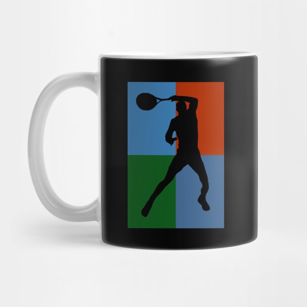 Tennis Grand Slam Courts Forehand by latebirdmerch